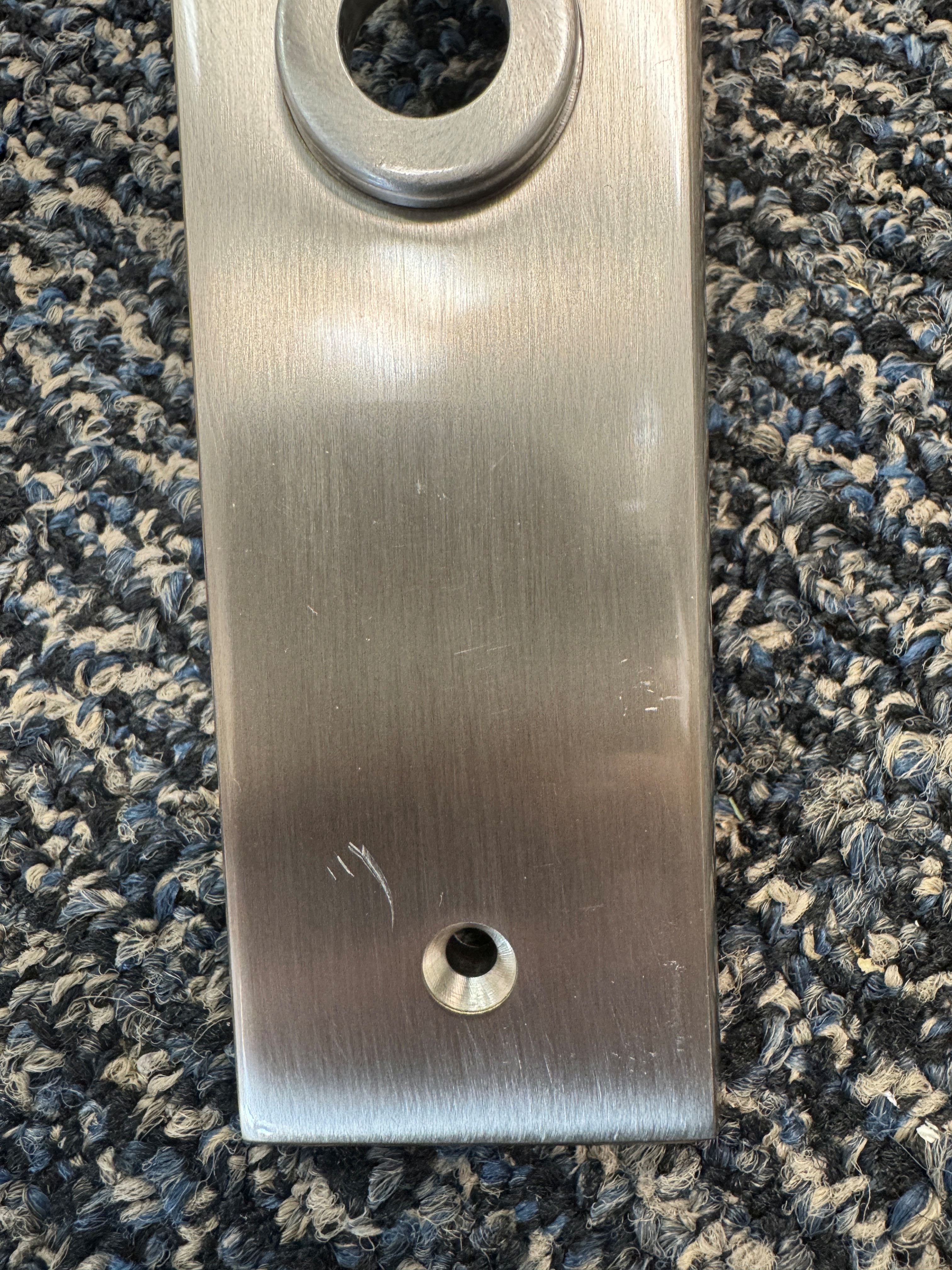 Baldwin Hardware Lakeshore Entrance Trim Only with 5162 Lever, Satin Nickel