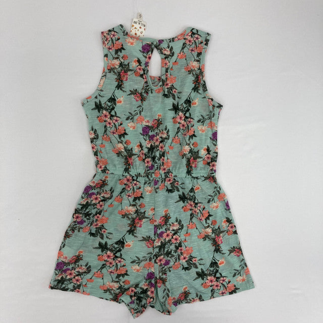 Belle Du Jour Girls Floral Romper, Size XL