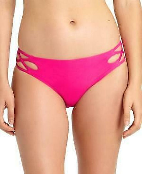 Callisto of California Womens Caged Hipster Swim Bottom, Size Large