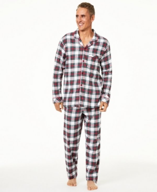 Family Pajamas Matching Mens Stewart Plaid Family Pajama Set