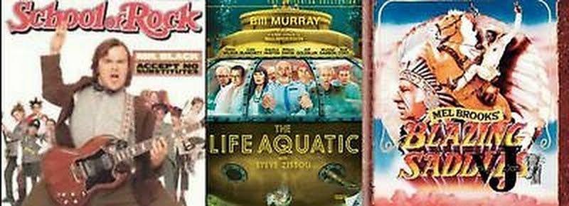 DVD Comedy Bundle:School of Rock, the Life Aquatic, Blazing Saddles