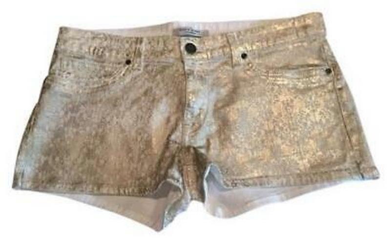 Rich and Skinny Gold Shorts, Size 28