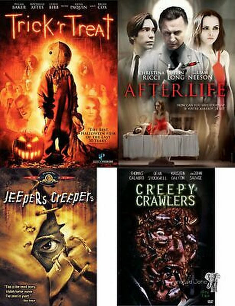 Horror DVD Bundle: Creepy Crawlers, After.Life, Jeepers Creepers, Trick R Treat
