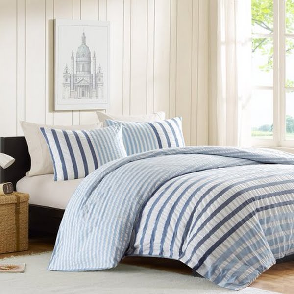 INK+IVY Sutton Subtle Stripe 3-Pc. Comforter Set, King