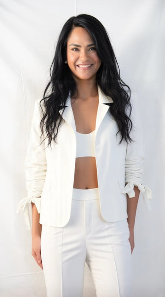 Lulus Endearing Romance Ivory Slim Leg Trouser Pants, Size Large