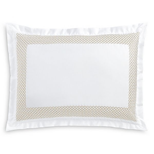 Hudson Park Collection Embroidered Geo Sham