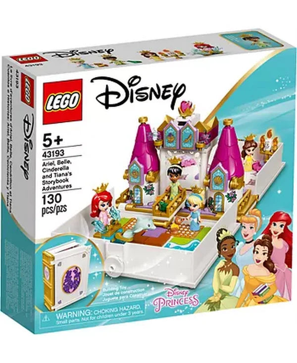 Lego Disney Ariel, Belle, Cinderella and Tiana S Storybook Adventures Toy Buildi