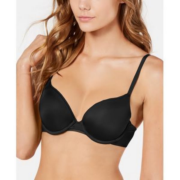 DKNY Womens Litewear Custom Lift Bra in Black, Size 38C