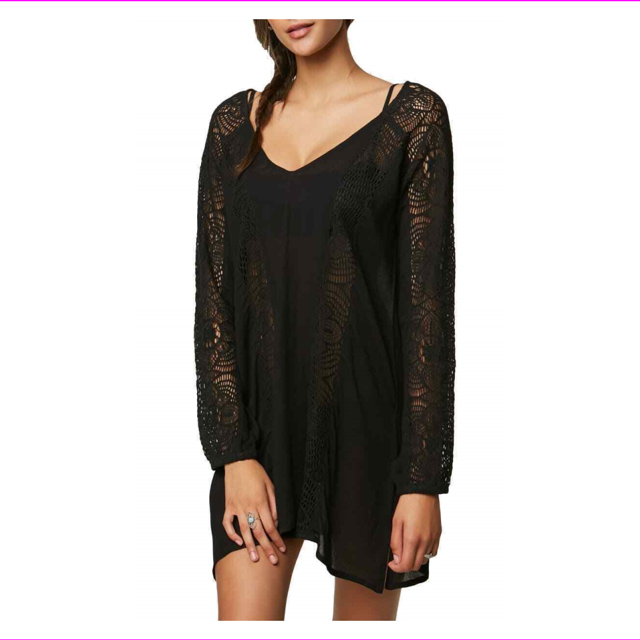 ONeill Women S Black Kasia Cover-up Dress