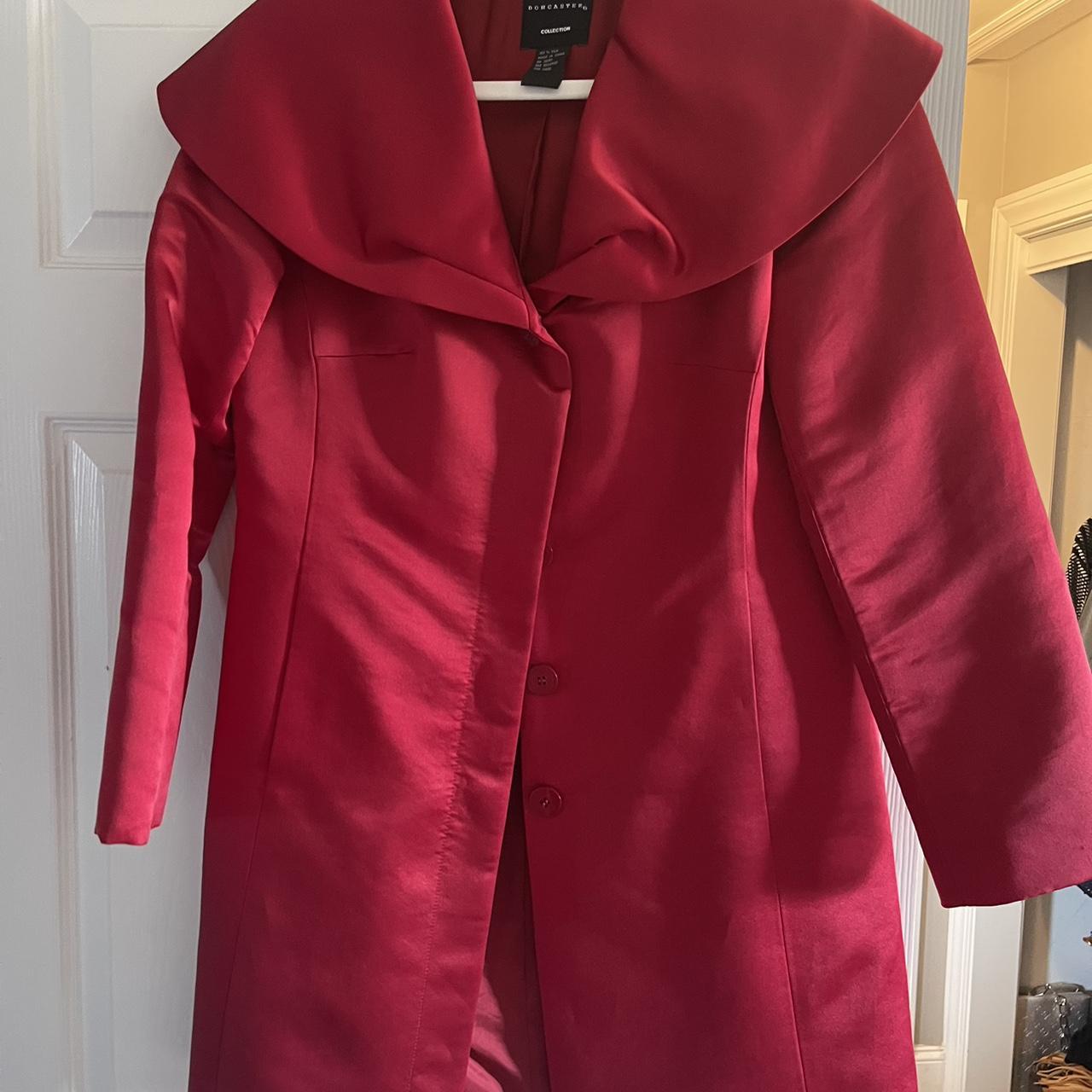 Doncaster Womens Notch Collar Duster Jacket, Size 8