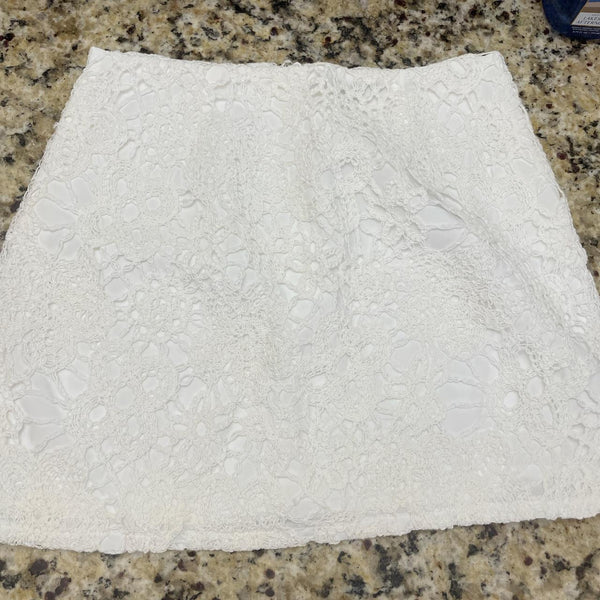 Lulus Womens White Skirt, Large