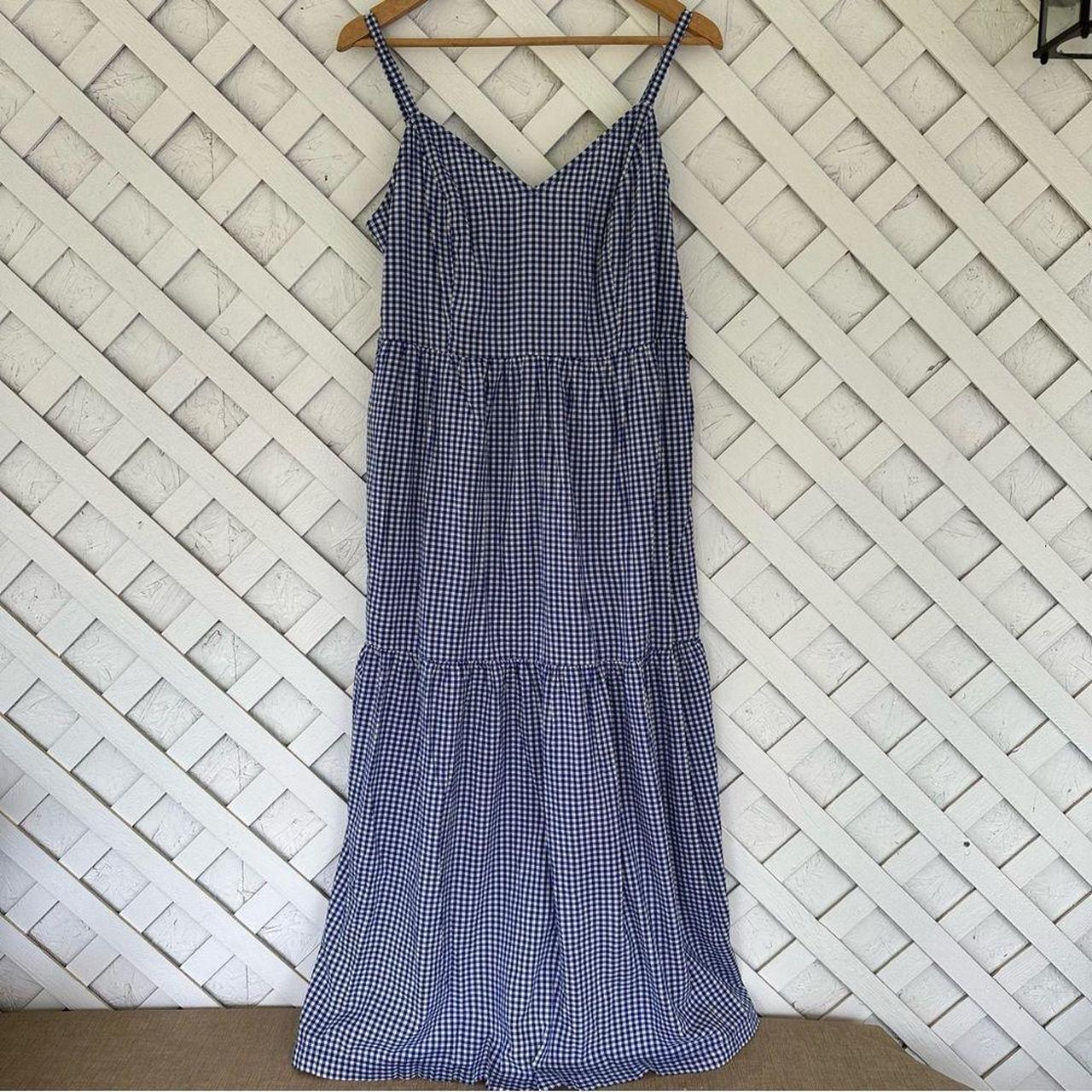 Old Navy Womens Blue and White Dress