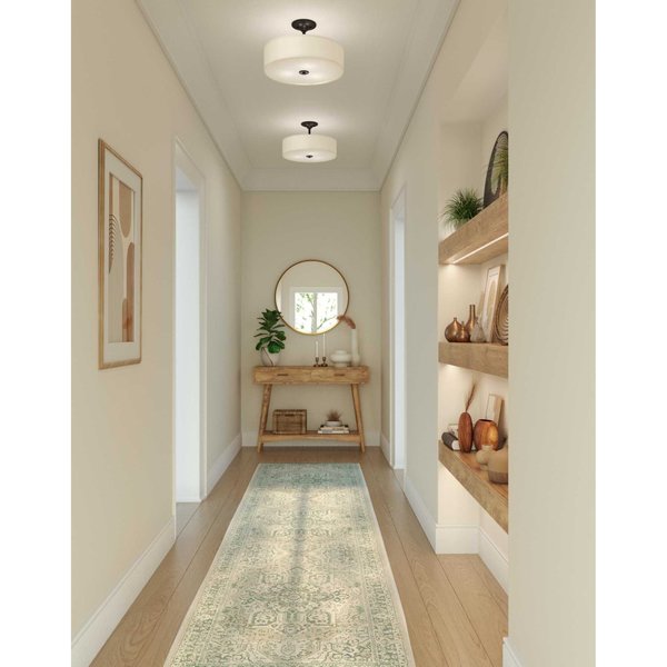 Progress Lighting Inspire 18 Inch 3 Light Semi Flush Mount Inspire - P350167-143