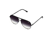 Quay Australia High Key Black Fade Mini Aviator Sunglasses 53mm