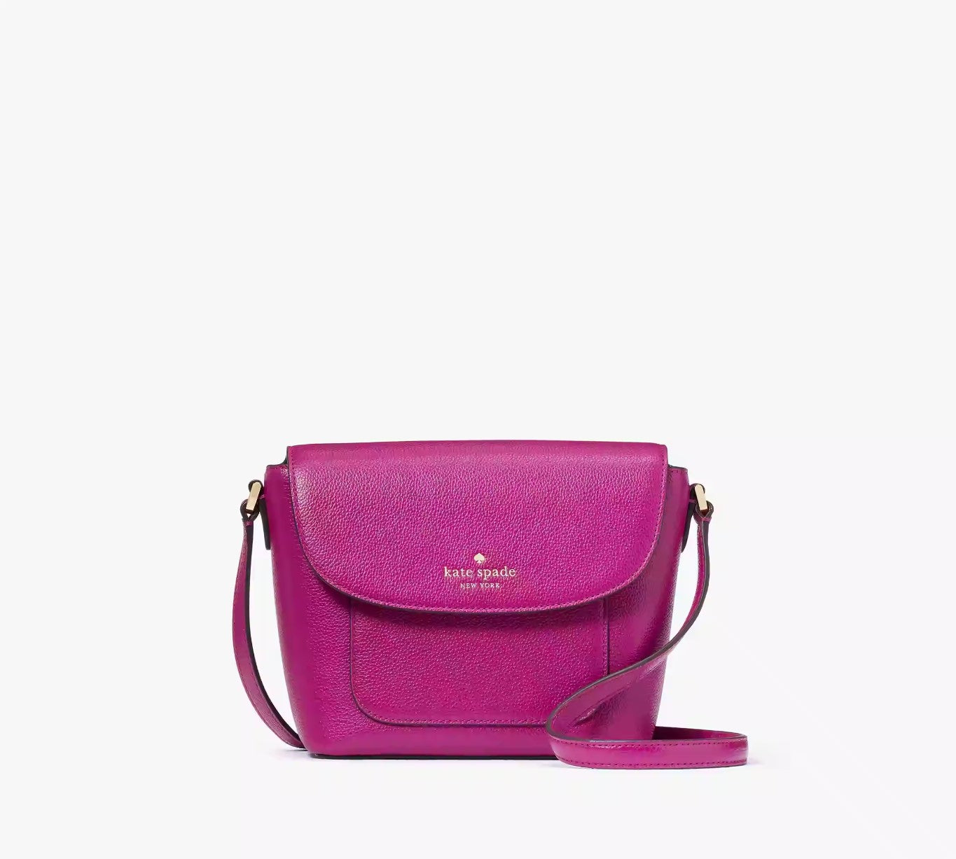 Kate Spade Elsie Pebbled Leather Baja Rose Crossbody Bag KE390