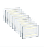 Azar Self Adhesive Clear Acrylic Wall Sign Holder Frame, 7X5-in 10 Pack