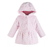 First Impressions Girls Hooded Faux-Fur Coat