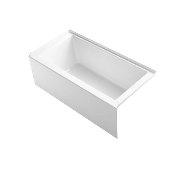 Kohler Underscore 60in Soaking Bathtub for 3 Wall Alcove W/Right Drain