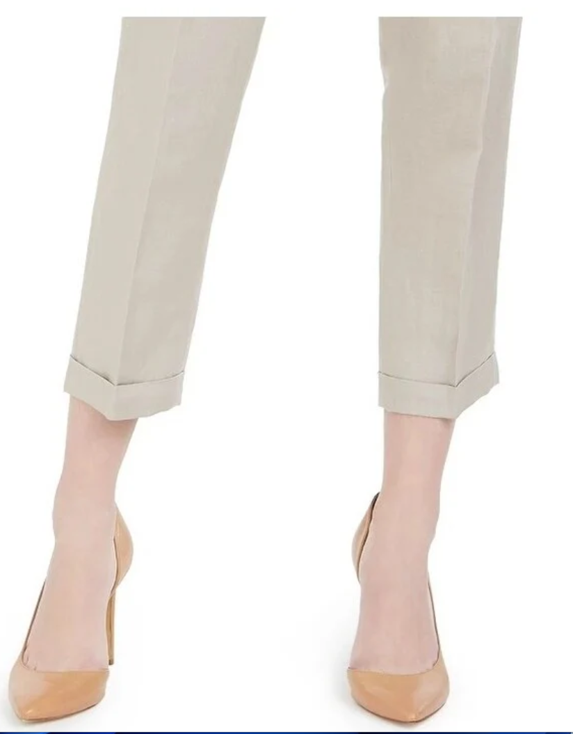 Calvin Klein Womens  Straight Leg Pants, Size 10