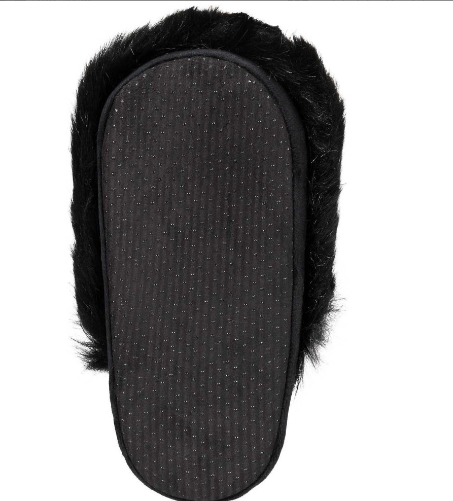 I.n.c. Fluffy Faux-Fur Scuff Slippers,Size Small