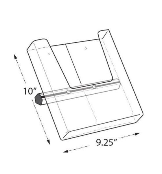 Azar Sky Tower Display Kit with 22W x 28H Snap Frame and Brochure Side ...
