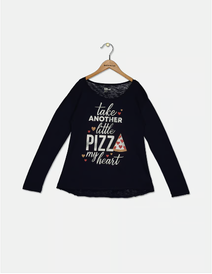 Epic Threads Big Girls Pizza My Heart Graphic T-Shirt, Size Medium