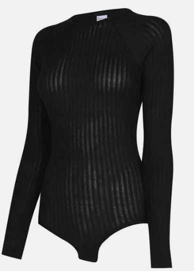 Calvin Klein Ribbed Lounge Bodysuit, Size Small