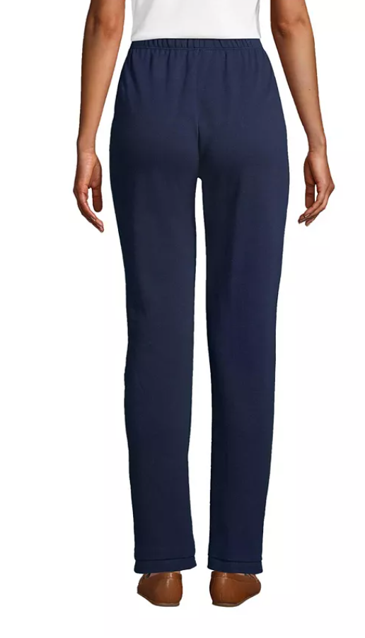Lands End Womens Sport Knit High Waist Pants,