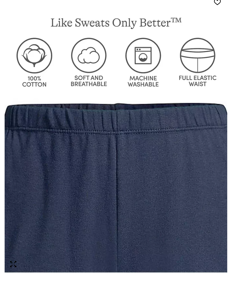 Lands End Womens Sport Knit High Waist Pants,