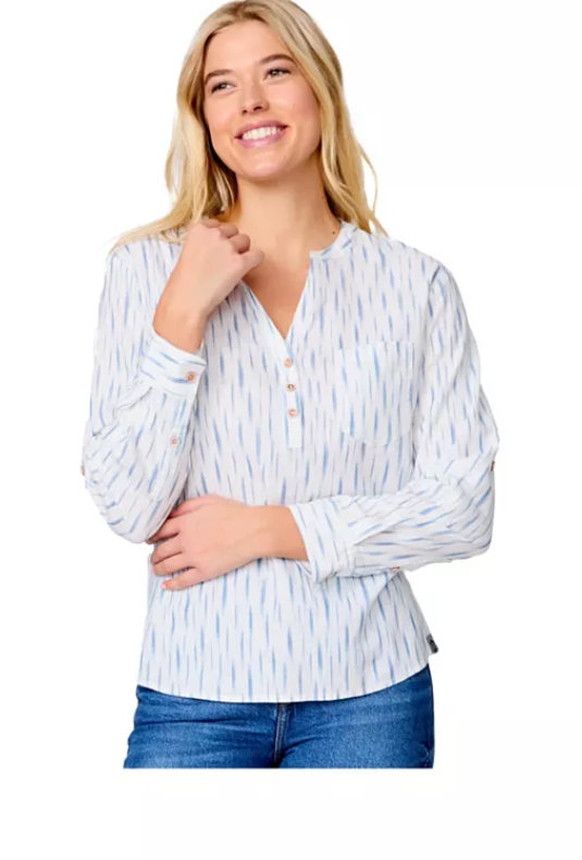 Free Country Womens Easy Breezy Long Sleeve Shirt