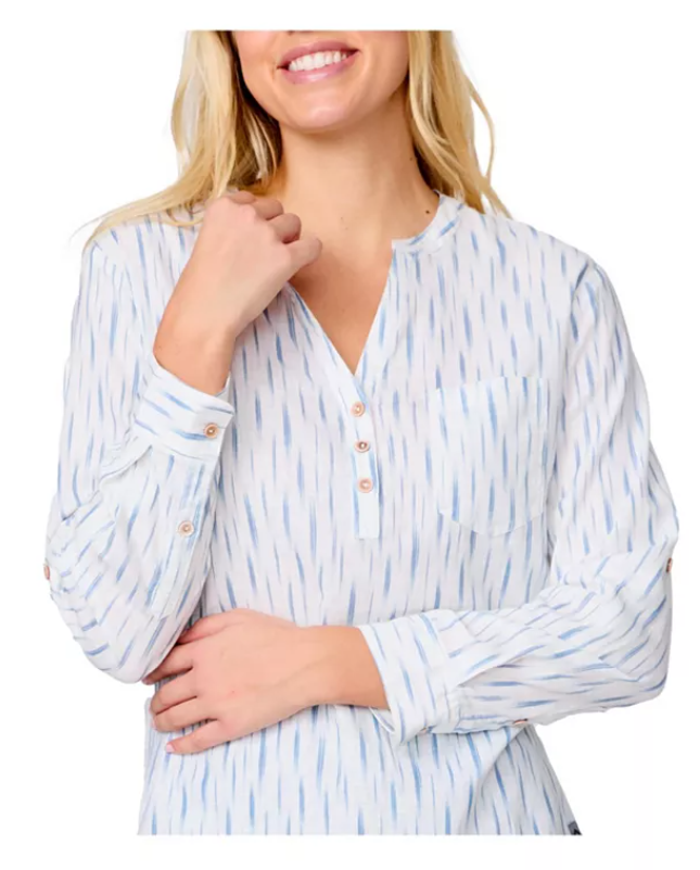 Free Country Womens Easy Breezy Long Sleeve Shirt