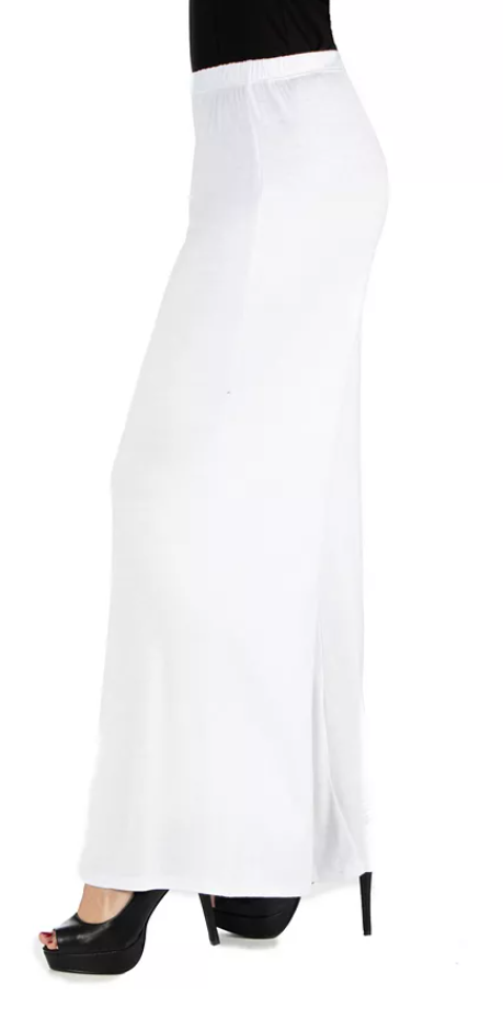 24seven Comfort Apparel Womens Palazzo Pants, Medium