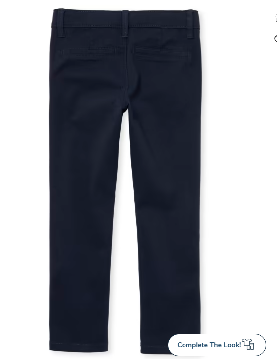 The Childrens Place Girls Uniform Stretch Skinny Chino Pants 2-Pack in Blue | Size 10 |