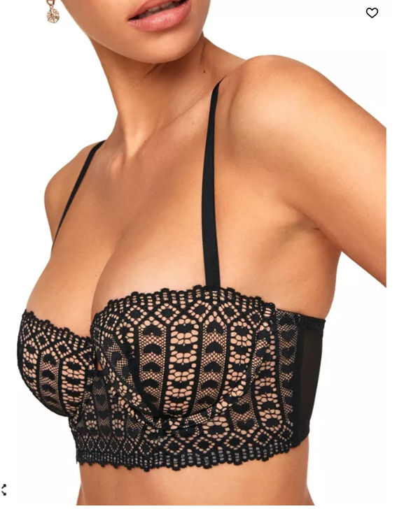 Adore Me Nymphadora Womens Contour Balconette Bra, 38DD