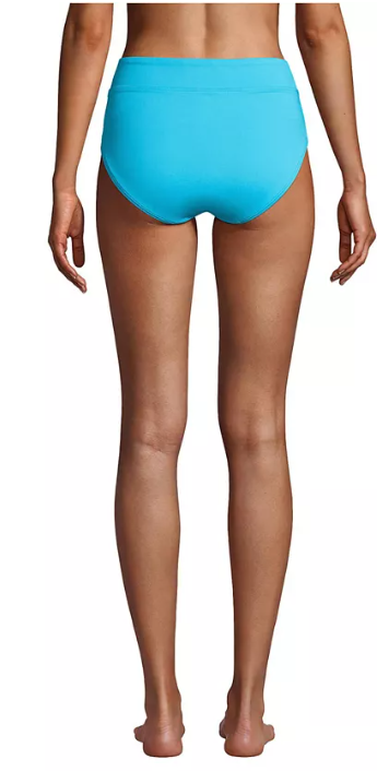 Lands End Retro Tummy Slimmer High-Waist Bikini Bottoms