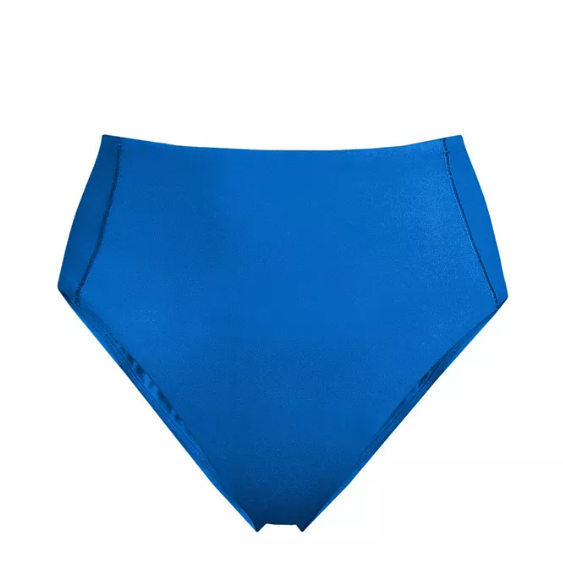 Lands End High Waisted High Leg Bikini Bottoms, Size 8