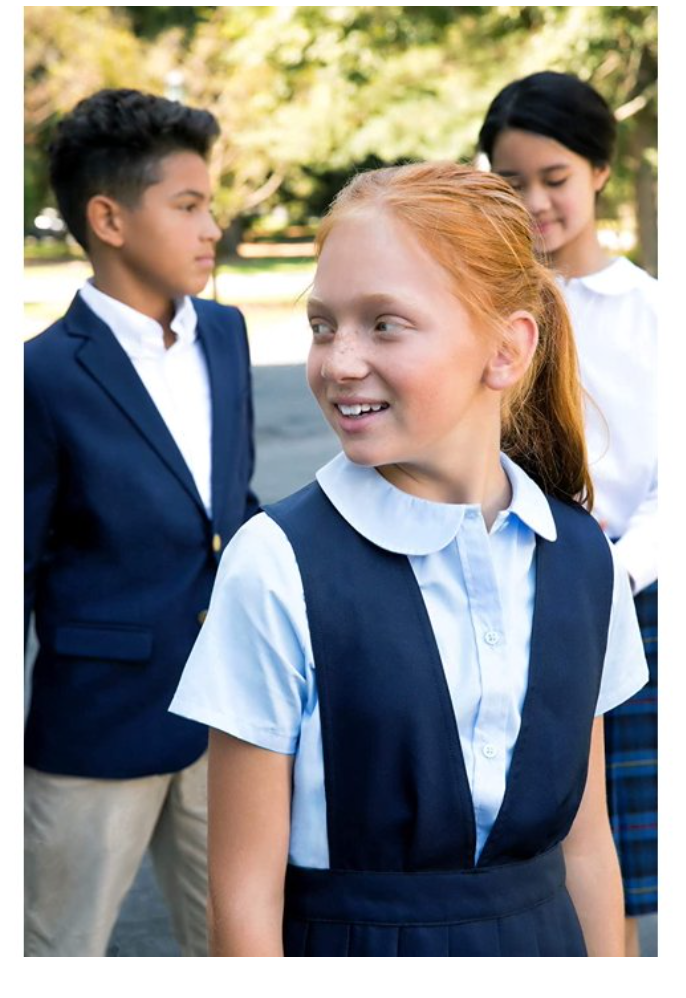 French Toast Girls V-neck Pleated Jumper, Size 12