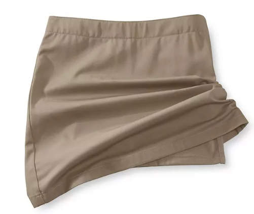 Lands End Womens School Uniform Above the Knee Blend Chino Skort, 12