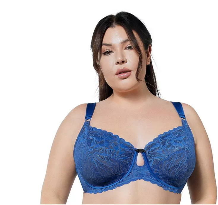 PARFAIT Women S Charlotte Lace Unlined Bra - Sapphire - 34DD