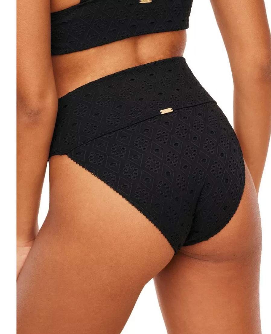 Adore Me Womens Madelaine Swimwear High-Waisted Bikini Bottom - XL/Black