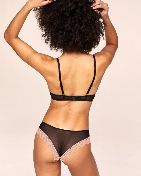 Adore Me Womens Emanuelly Push up Balconette Bra - 36B/Black