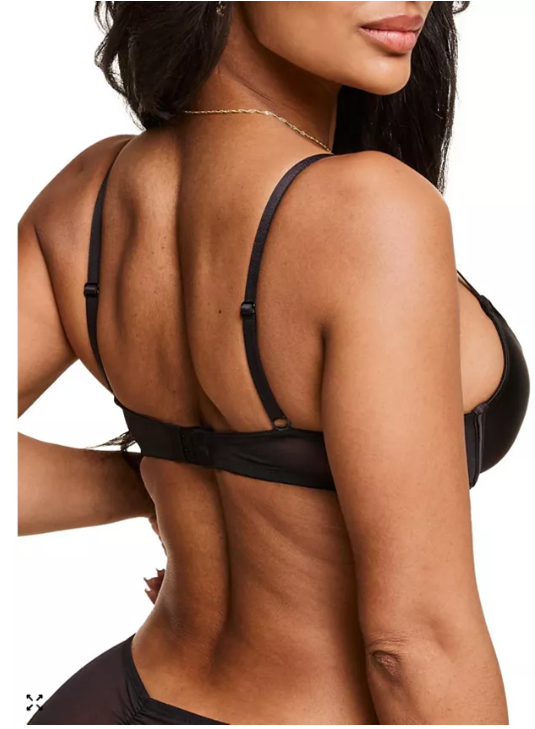 Adore Me Libi Womens Unlined Demi Bra- Black,34C