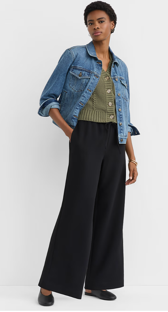 Sawyer Pull On Pants in Textured Crepe, Size Small