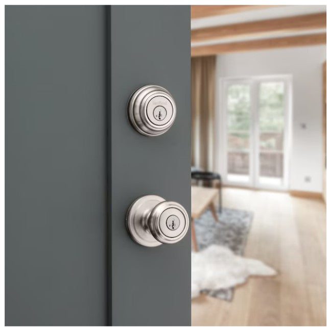 Kwikset Cameron Exterior Single-Cylinder Deadbolt and Keyed Entry Combo