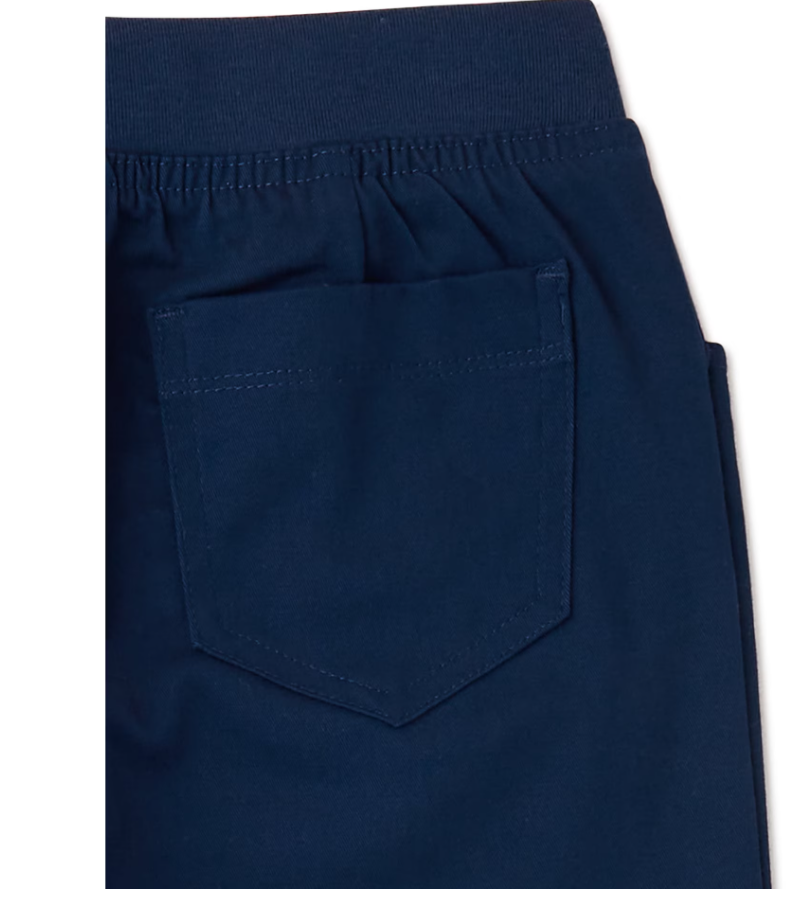 Wonder Nation Girls Pull-On School Uniform Pants, 2-Pack, Size 16