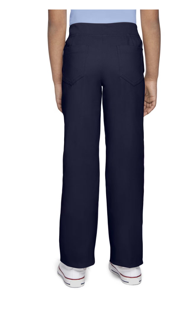 Wonder Nation Girls Pull-On School Uniform Pants, 2-Pack, Size 16