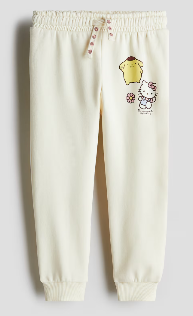 HandM x Hello Kitty and Friends Printed Sweatpant Joggers, Size 6