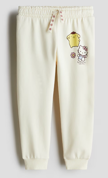 HandM x Hello Kitty and Friends Printed Sweatpant Joggers, Size 6
