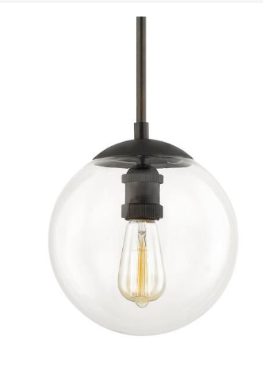 Park Harbor PHPL6571 Orchard Single Light 12-In Wide Pendant, Oil Rubbed Bronze