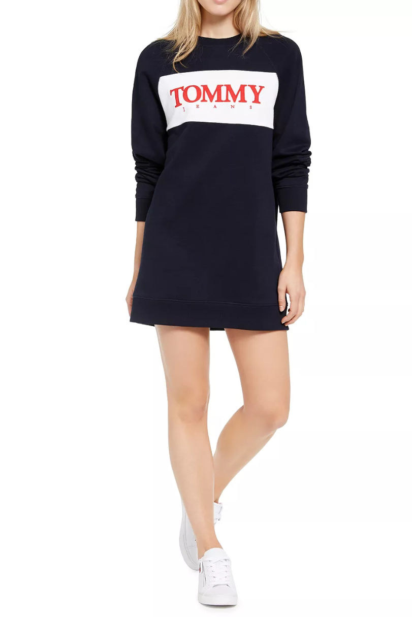 Tommy Hilfiger Graphic Sweatshirt Knit Dress